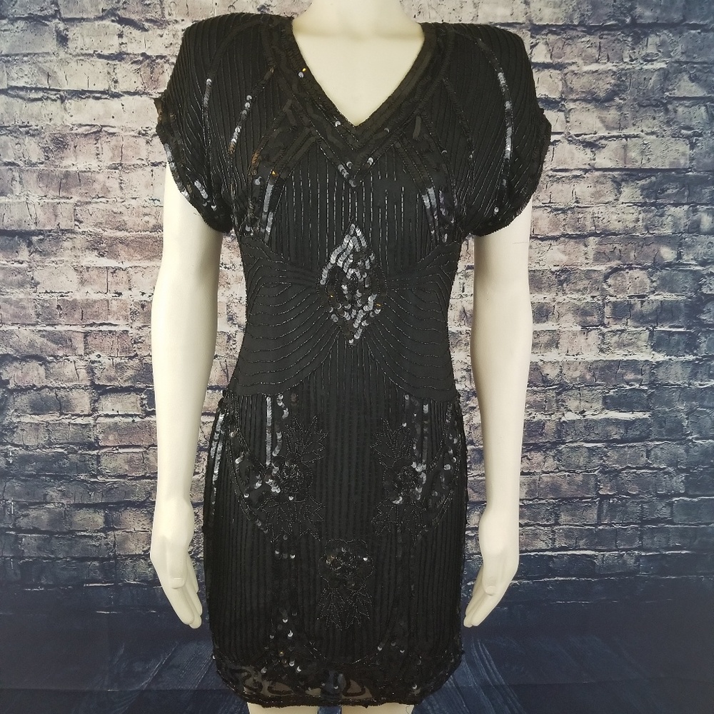 Vintage Carina Flapper Dress Sz. S